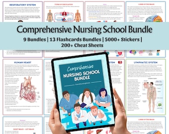Umfassendes Krankenpflegeschul-Bundle | Pflegehinweise | Anatomie, Pharmakologie, Pathophysiologie, Med Surg & More |  PDF-Datei