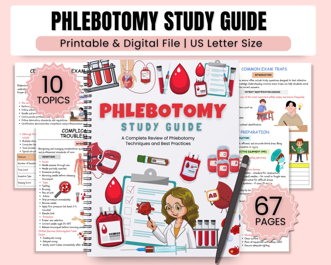 Phlebotomy Notes | Phlebotomy Study Guide | Blood Draw Training ...