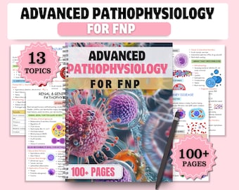 Advanced Pathophysiology FNP | FNP Study Guide | Nursing Notes | Digital + Printable | 2026 Edition