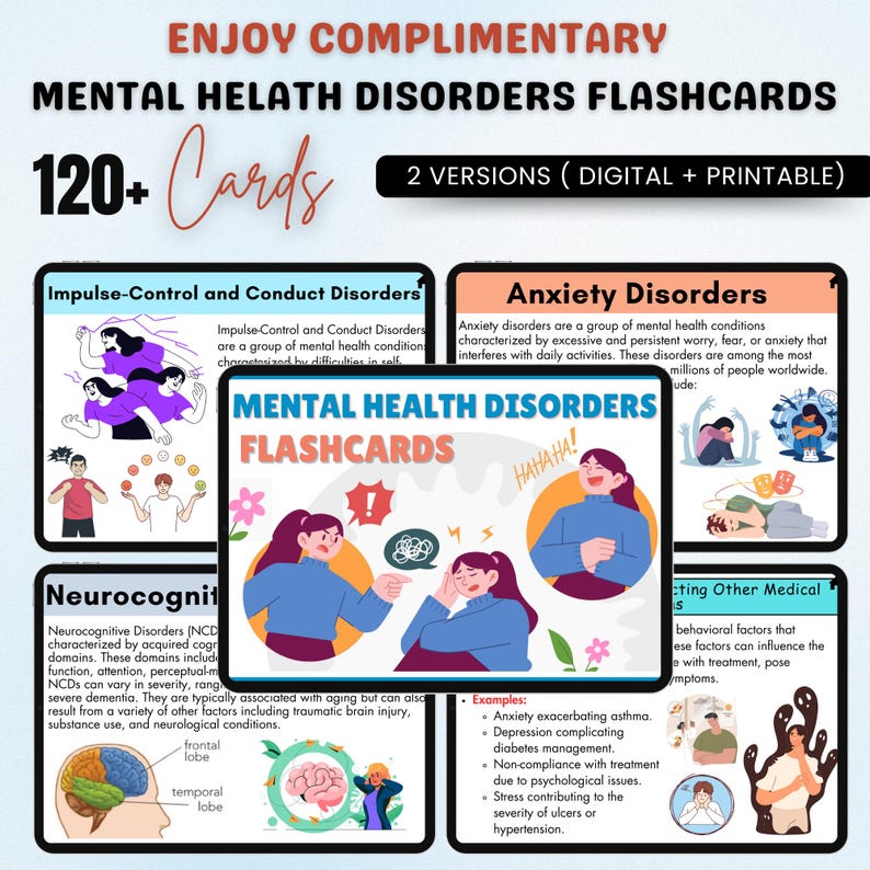Mental Health Disorders Bundle | Mental Health Nursing Notes | Nursing ...