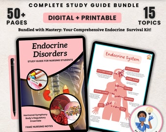 Endocrine System Disorders | Endocrinology Notes | Nursing Notes | Endocrine Bundle | Nursing School Notes | Nursing Study Guide | PDF