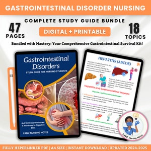 Gastro-intestinale opmerkingen | Bundel maag-darmstoornissen | Darmgezondheid | Gastro-intestinale studiegids | Verpleegkundige notities | Digitaal downloaden