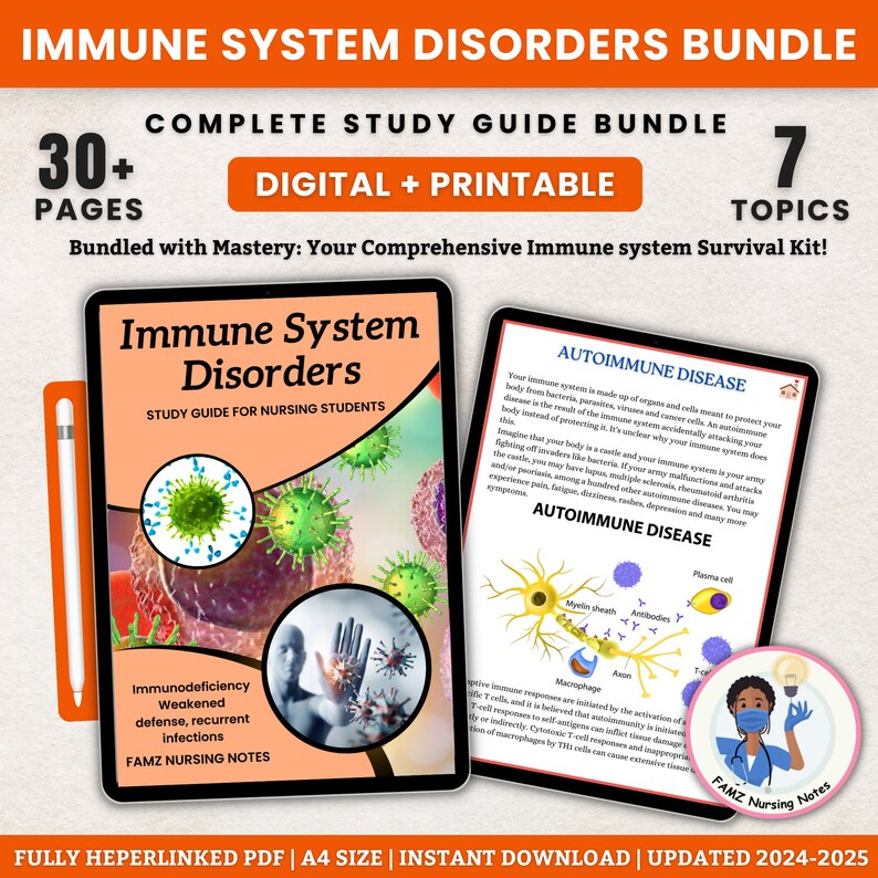 Immune System Notes | Immune System Disorders | Nursing Notes ...