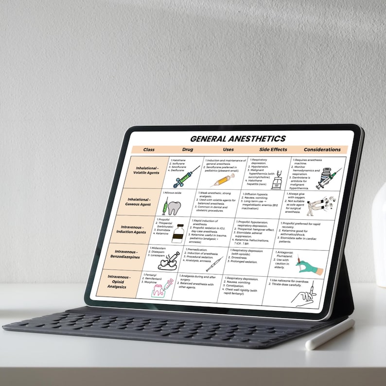 Pharmacology Cheat Sheet Bundle | Pharmacology Notes | Pharmacy Technician | Nursing Notes | 120+ Drug Classes | Antibiotics, SSRIs, SNRIs image 9