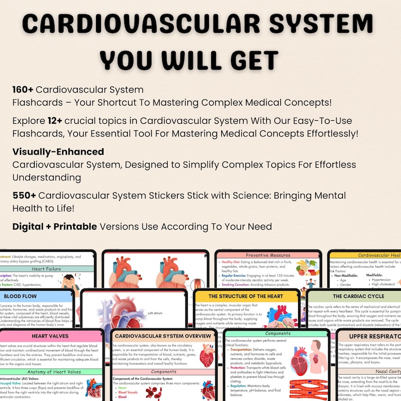 160+ Cardiovascular System Flashcards | Cardiac Nursing | Nursing Notes ...