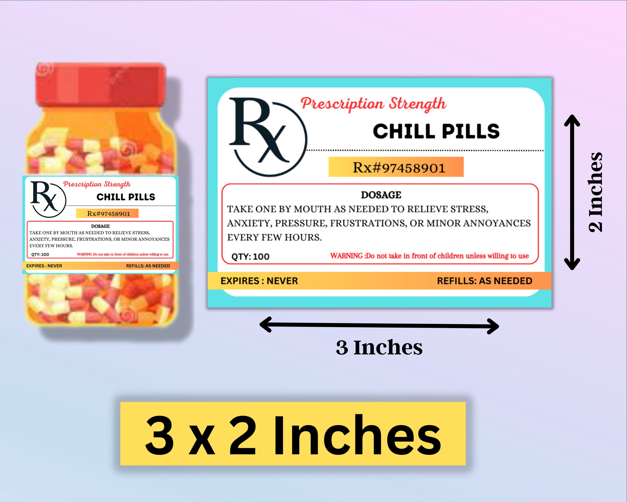 Editable Pill Bottle Label Prescription Label Nurse Party Etsy