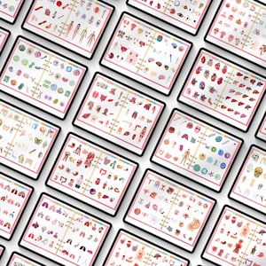 May include: A set of 10 digital printable pages featuring colorful illustrations of the human body. Each page focuses on a different system, including the skeletal, muscular, circulatory, digestive, respiratory, nervous, endocrine, reproductive, and urinary systems. The pages are designed for educational purposes and can be used for learning about the human body.