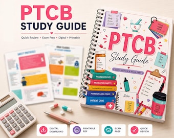 PTCB Study Guide | PTCB Math Calculations | Pharmacy Technician Notes | Drug Knowledge & Clinical Basics