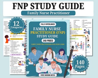 FNP Study Guide | Family Nurse Practitioner Primary Care | Exam & Clinical Notes | Fully Hyperlinked PDF