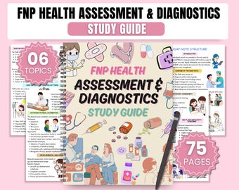 FNP Health Assessment & Diagnostics Study Guide | Head to Toe Assessment | Family Nurse Practitioner | PDF