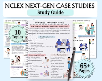 NCLEX Next-Gen Case Studies Study Guide | 65+ Pages NGN Practice | Exam-Day Strategies