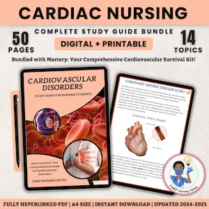 Système cardiovasculaire et troubles | Notes sur les soins infirmiers cardiaques | Anatomie du coeur | Guide d'étude en soins infirmiers | PDF et imprimable | Notes de soins infirmiers FAMZ