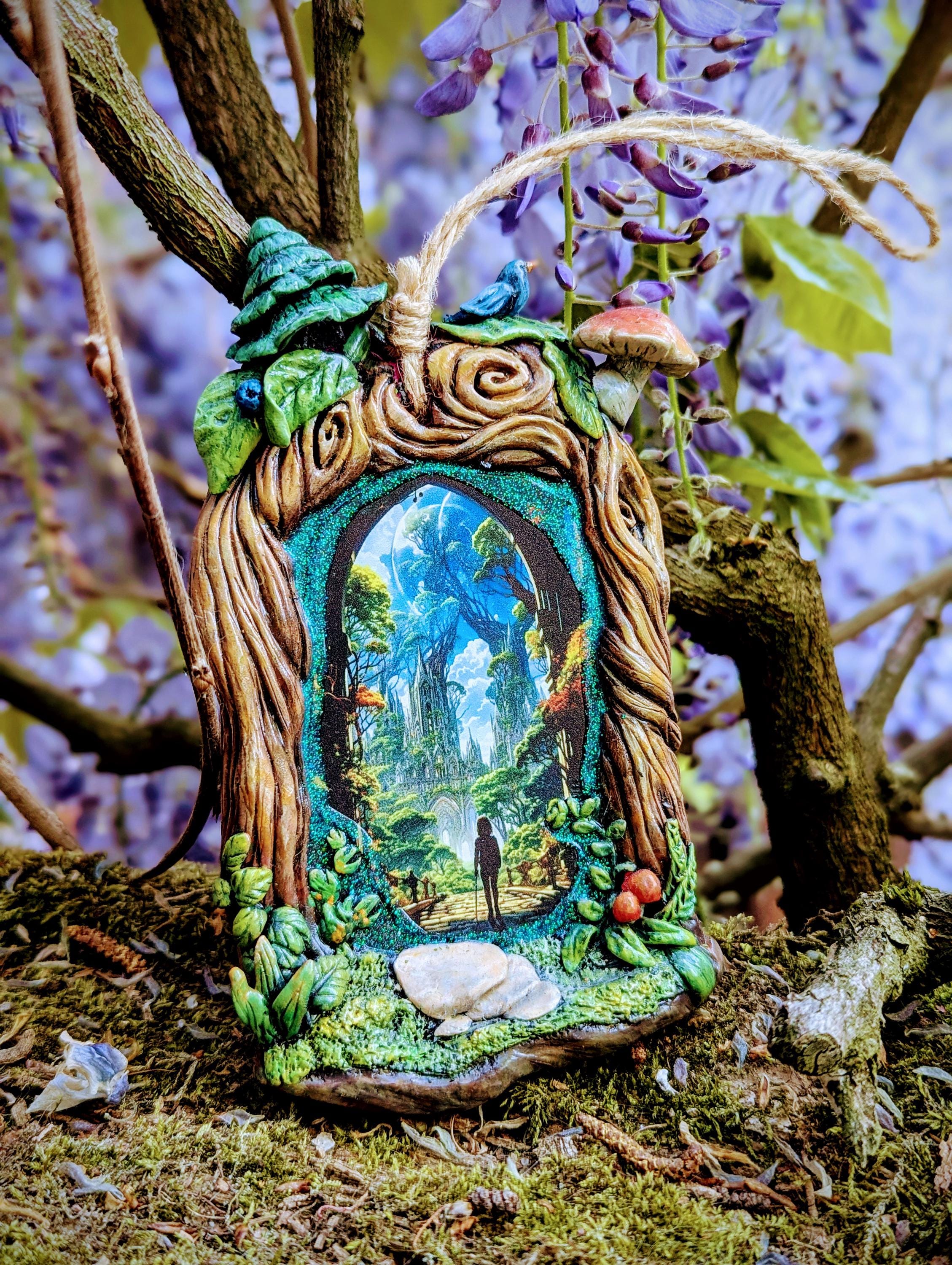 Magical Forest Portal | Unique Miniature Fantasy Wall Hanging Made