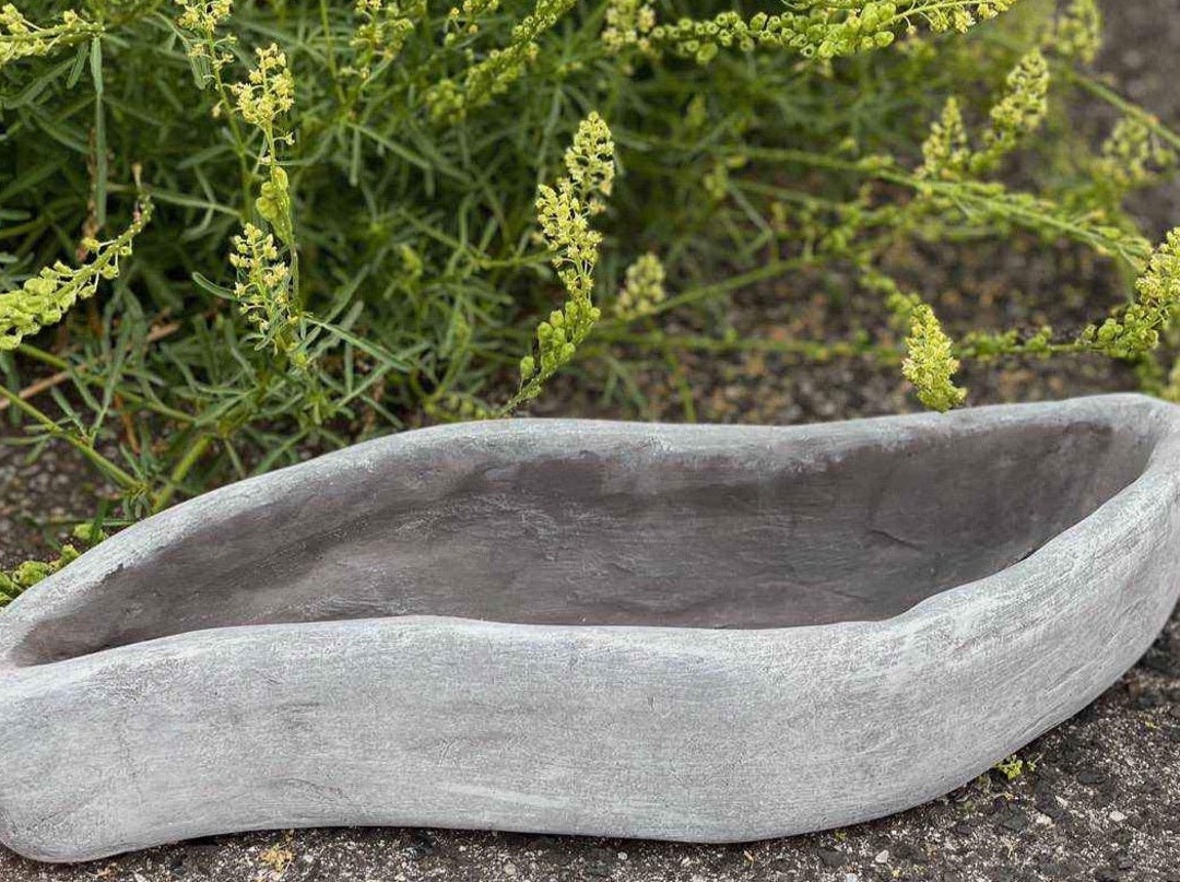 Stone and Style Décoration funéraire décorative pour plantes, bol