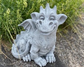 Stone and Style Stone figure grand dragon Cristiano figure de jardin résistante au gel et aux intempéries