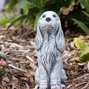 Steinfigur Hund Cocker Spaniel