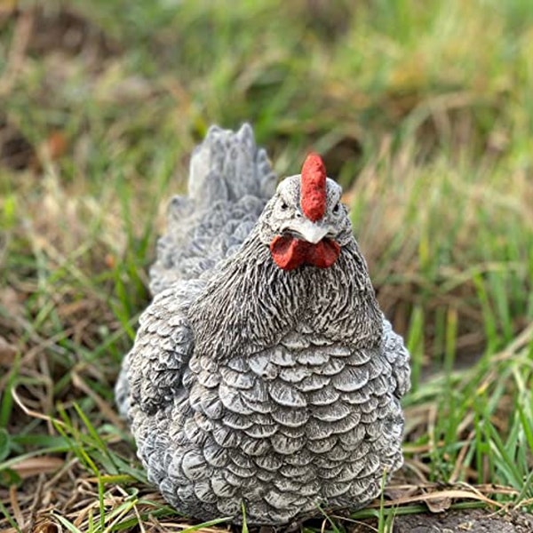 stoneandstyle Steinfigur Huhn  frostfest Steinguss