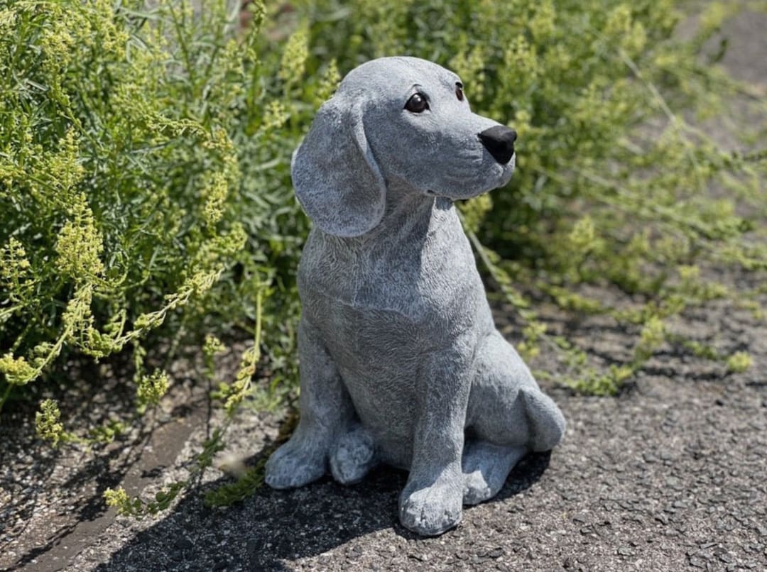 Stone Figure of a Beagle Dog, 32 Cm, Frost-resistant – Friendly Beagle ...