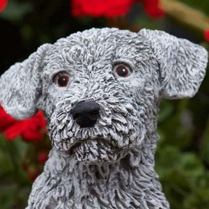 Steinfigur Hund Terrier