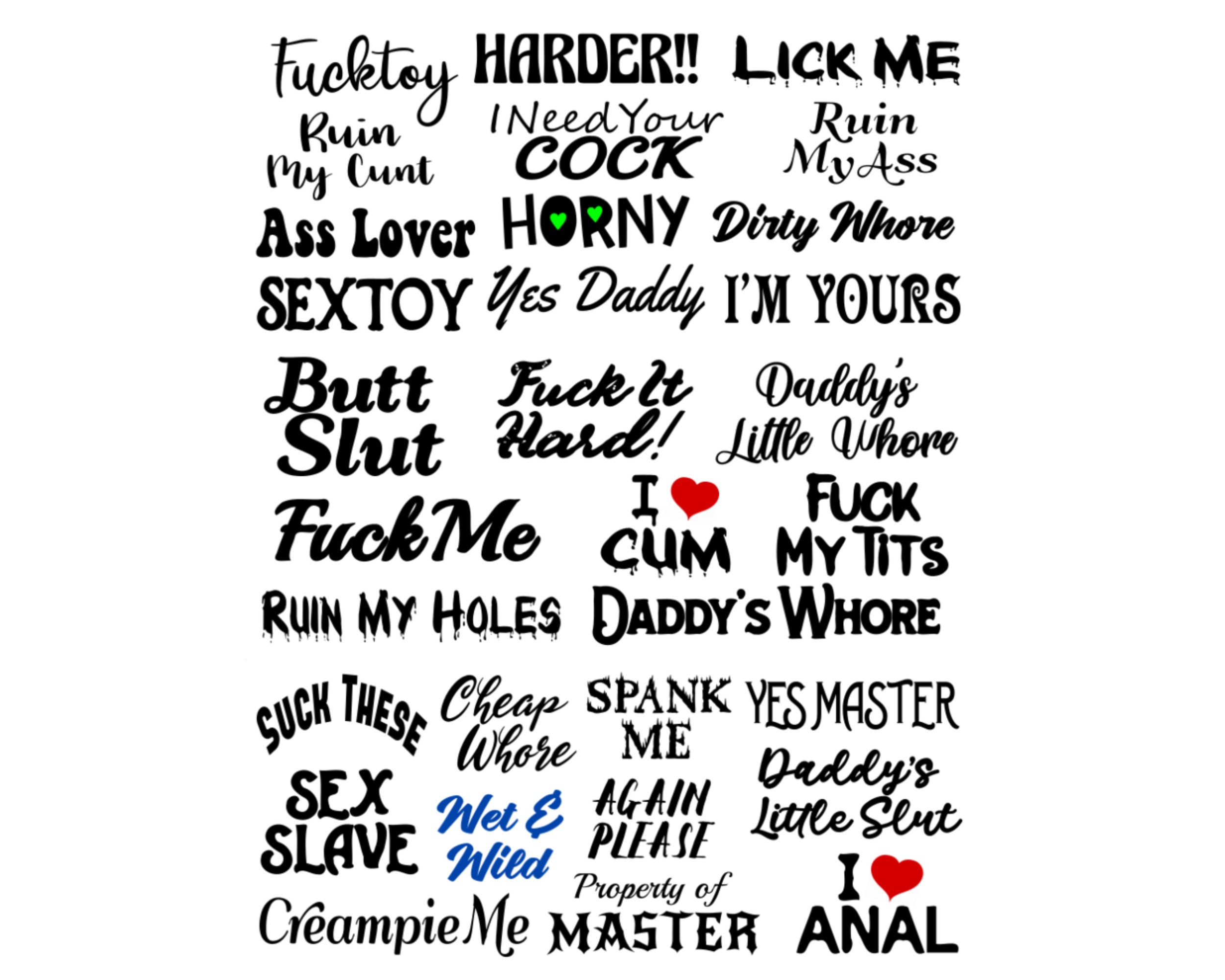 31 Kinky Temporary Tattoos for Adults Master SlaveSex Fantasy 31 Kinky Temporary Tattoos for Adults Master SlaveSex Fantasy