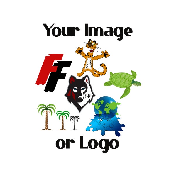 Custom Logo Temporary Tattoos - YOUR Image or Artwork 2-inch size using images with transparent or white background