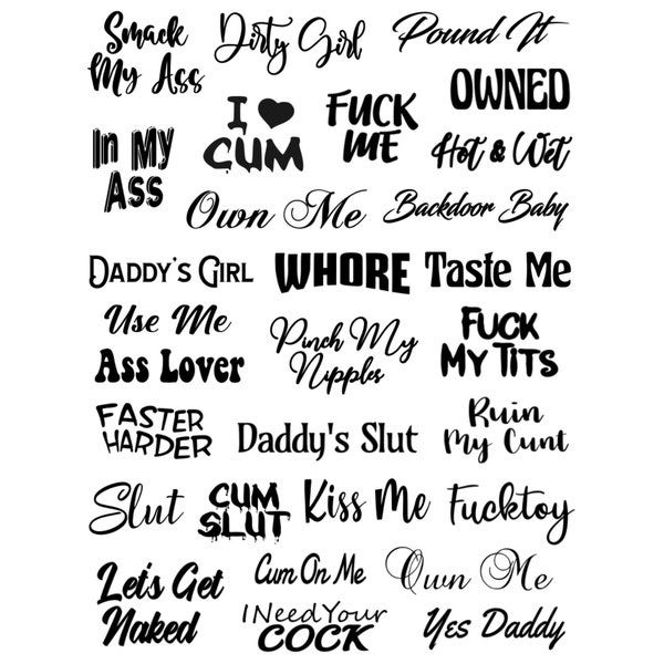 Kinky sex tattoo Etsy México