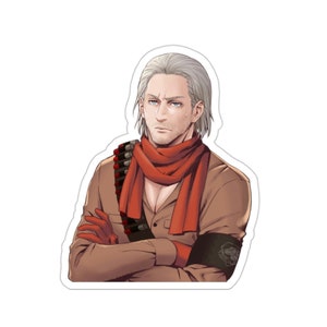 Revolver Ocelot Metal Gear Solid 5 The Phantom Pain Peeker Waterproof Sticker • Gaming Vinyl Car Decal