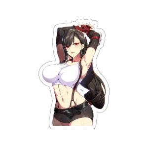 Final Fantasy 7 Hot Tifa Lockhart Waterproof Sticker • Ecchi Vinyl Decal