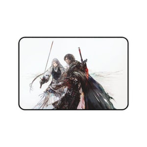 クライヴとジル ファイナルファンタジー 16 デスクマット • FF XVI ゲーミングマウスパッド • XXL ノンスリッププレイマット