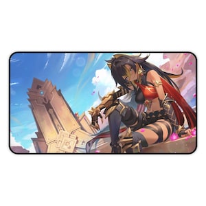 Dehya Genshin Impact Bureaumat • XXL Gaming Mousepad • Antislip kaartspeelmat