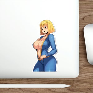 Fallout Sexy Vault Girl Big Tits Waterproof Sticker • Ecchi Vinyl Decal