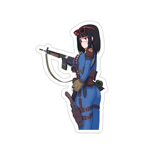 Fallout Vault Girl Waterproof Sticker • Gaming Vinyl Car Decal