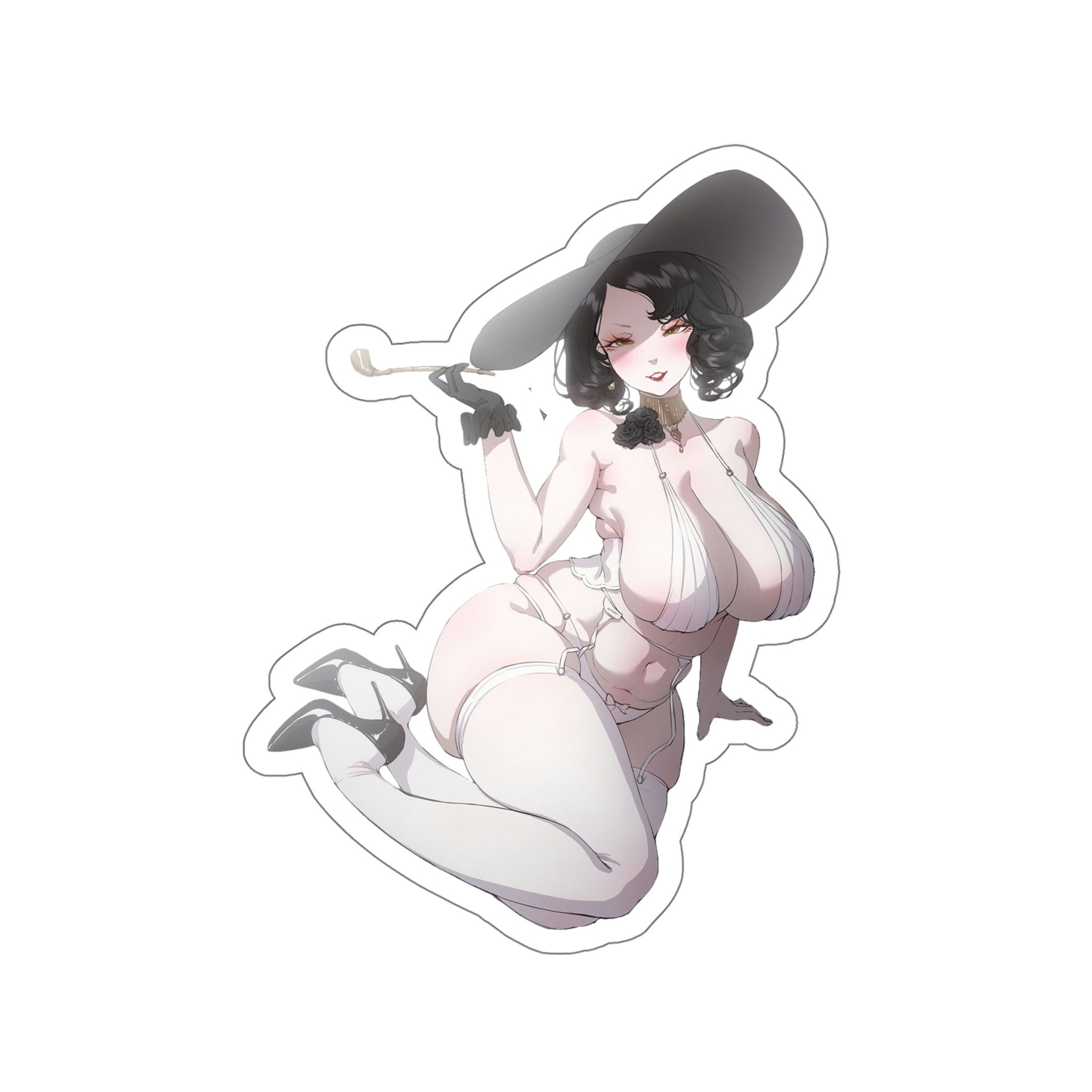 Resident Evil Village Thick Boobs Waifu Alcina Dimitrescu Waterproof  Sticker Ecchi Gaming Vinyl Decal - Etsy
