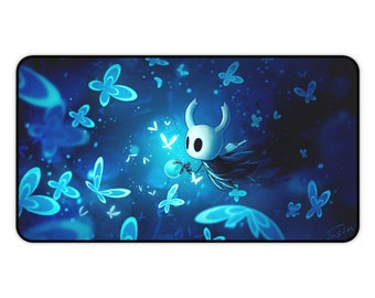 Tappetino da scrivania da gioco Hollow Knight Butterflies • Tappetino per mouse per giocatori • Tappetino antiscivolo