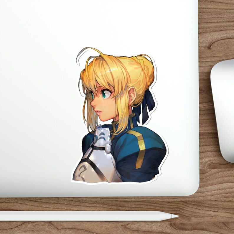 Fate Stay Night Saber Artoria Pendragon Waterproof Sticker - Etsy