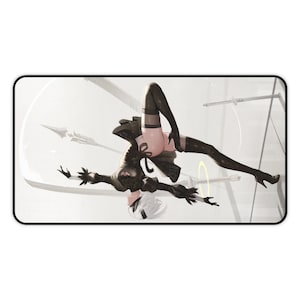Tapete de mesa sexy 2B Nier Automata • Tapete para jogos XXL • Tapete para jogos antiderrapante