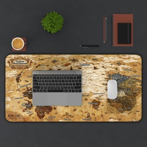FF14 Map Desk Mat • Final Fantasy 14 Large Gaming Mousepad • FF Xiv ...