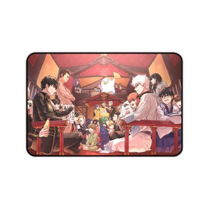 Gintama Desk Mat • All Cast Premium Mousepad • XXL Non Slip Anime Playmat • Gin Tama