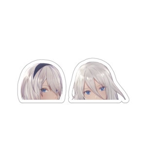 Nier Automata Peeker Sticker • Anime Peeker Car Decal