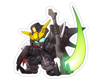 Chibi Deathscythe Hell Gundam Waterproof Sticker • Anime Mecha Vinyl Car Decal
