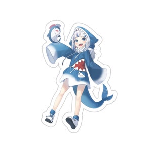 Gawr Gura Hololive Waterproof Sticker • Gaming Vinyl Car Decal