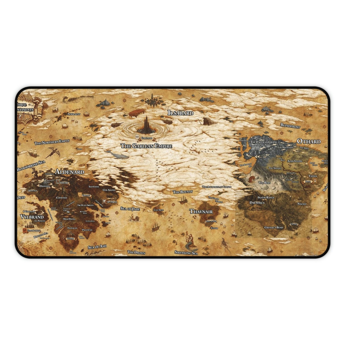 FF14 Map Desk Mat • Final Fantasy 14 Large Gaming Mousepad • FF Xiv ...