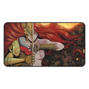Elden Ring Malenia Blade of Miquella and Goddess of Rot Desk Mat • Anime Mousepad • Gaming Playmat