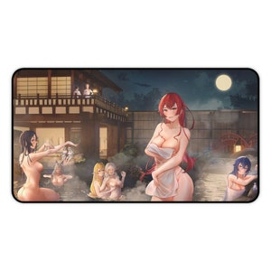 Mushoku Tensei Sexy Mousepad • Hot Onsen Ecchi Desk Mat • Anime Playmat