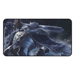 Blaidd der Half Wolf Elden Ring Gaming Desk Matte • Gamer Mouse Pad Playmat