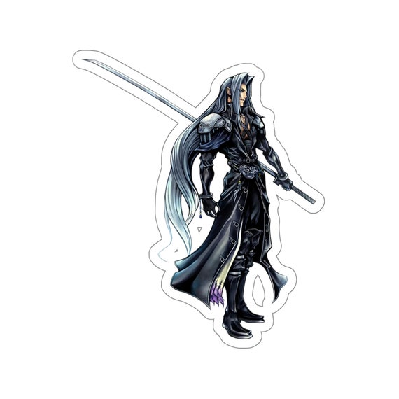 Sephiroth FFVII Waterproof Sticker • Final Fantasy 7 Gaming Vinyl