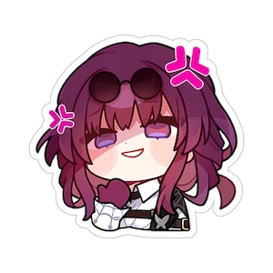 Honkai Star Rail Chibi Kafka Waterproof Sticker • Premium Gaming Vinyl Car Decal