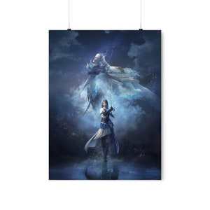 Final Fantasy 16 Shiva and Jill Warrick Poster • FFXVI Wall Art • Final Fantasy Decor • Premium Matte Vertical Gaming Poster