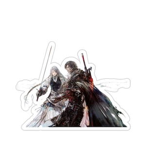Clive and Jill Final Fantasy 16 Waterproof Sticker • Premium FF XVI Gaming Vinyl Car Decal