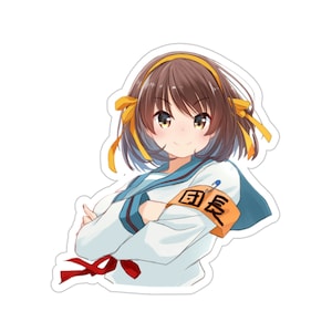 Haruhi Suzumiya Peeker Waterproof Sticker • Anime Vinyl Car Decal